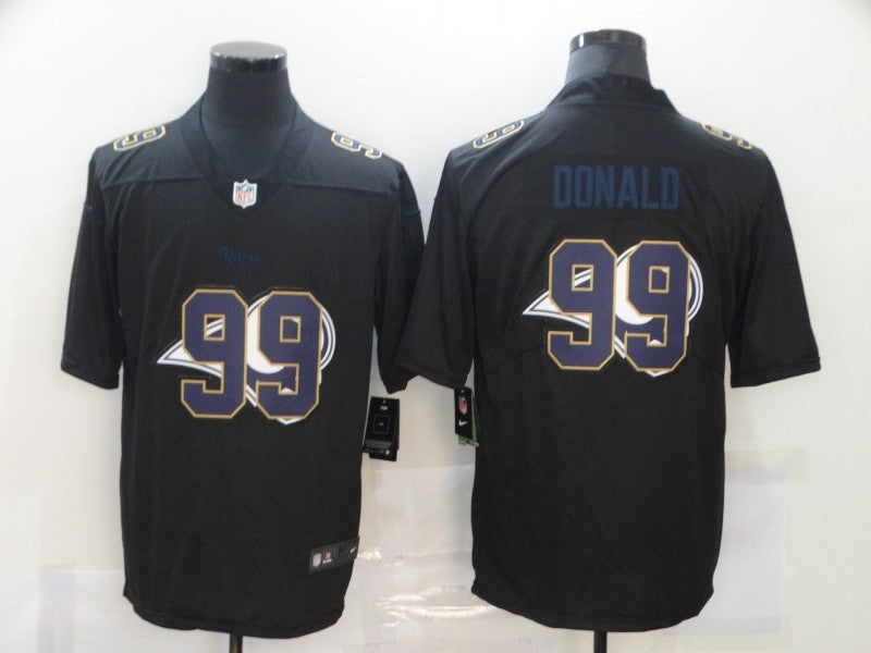 Men's Los Angeles Rams Aaron Donald #99 Black Authentic Game Jerseys