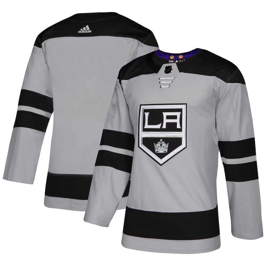 Men's Los Angeles Kings Gray Alternate Authentic Blank Jerseys