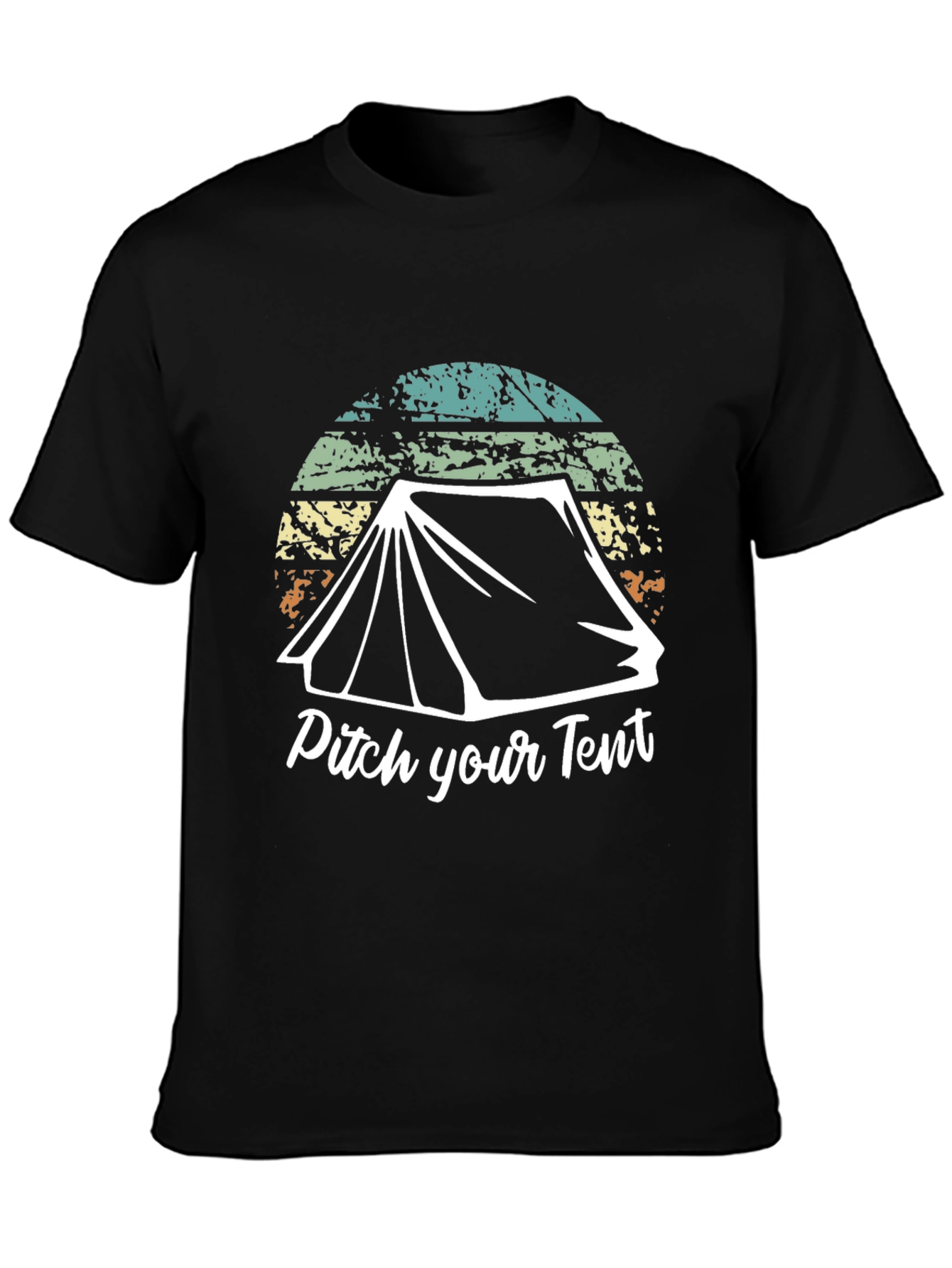 Pitch Your Tent Graphic Tee - Camping Adventure Shirt