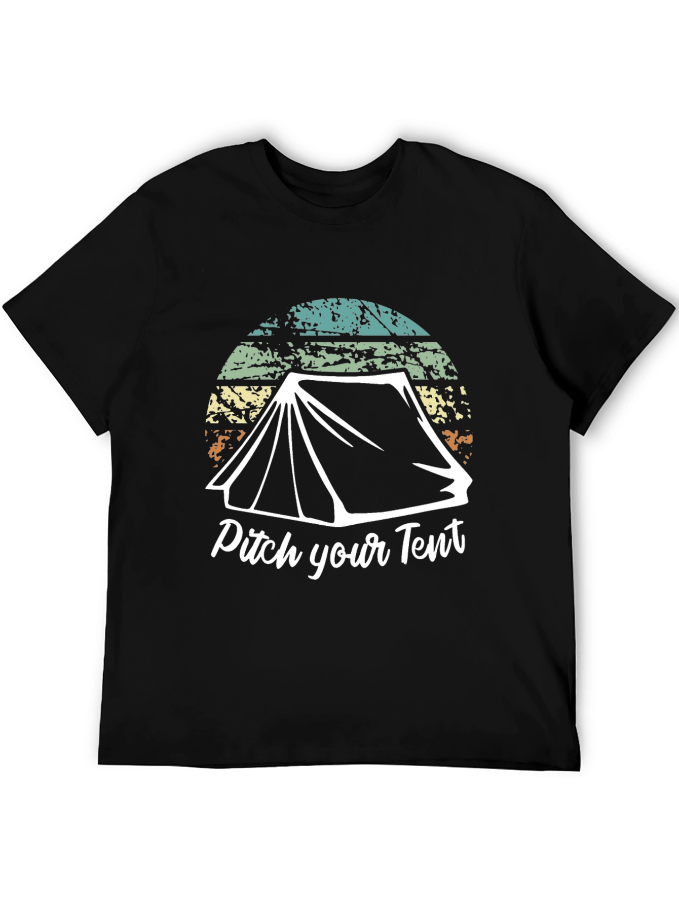 Pitch Your Tent Graphic Tee - Camping Adventure Shirt