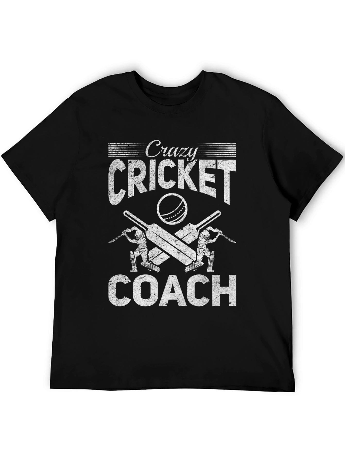 Crazy Cricket Coach Graphic T-Shirt