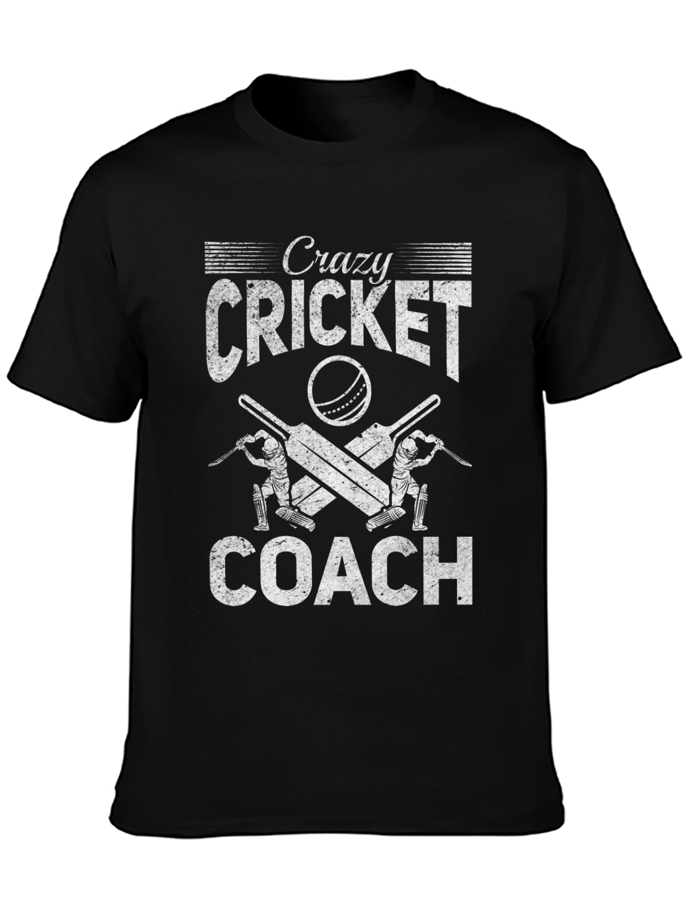 Crazy Cricket Coach Graphic T-Shirt