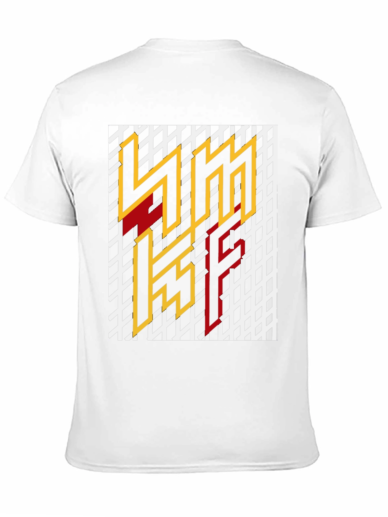 Geometric Graphic Print T-Shirt - Black