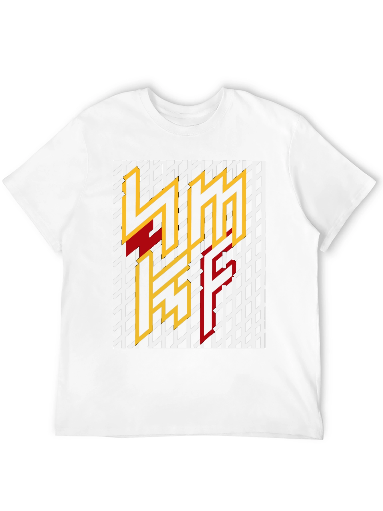 Geometric Graphic Print T-Shirt - Black