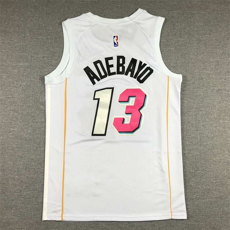 Men's Miami Heat Bam Adebayo #13 White 2022/23 Swingman Jerseys - City Edition