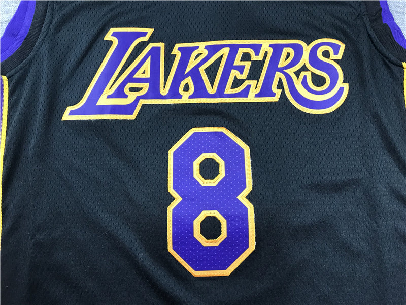Men's Los Angeles Lakers Kobe Bryant Black #8 Swingman Player Jerseys