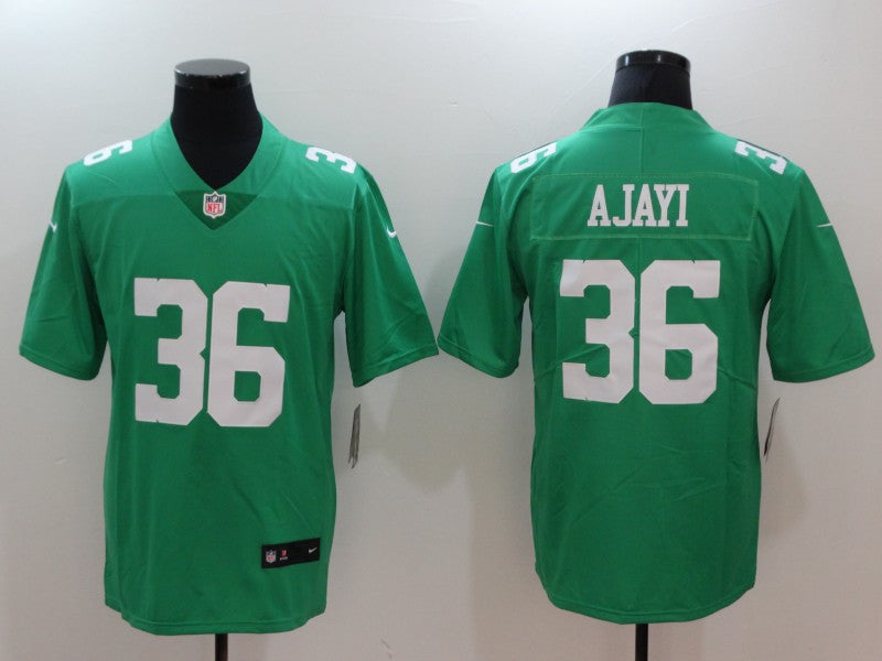 Men's Philadelphia Eagles Jay Ajayi #36 Green Game Jerseys