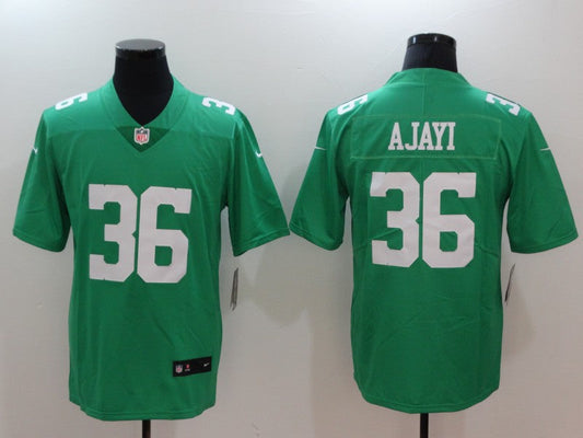 Men's Philadelphia Eagles Jay Ajayi #36 Green Game Jerseys