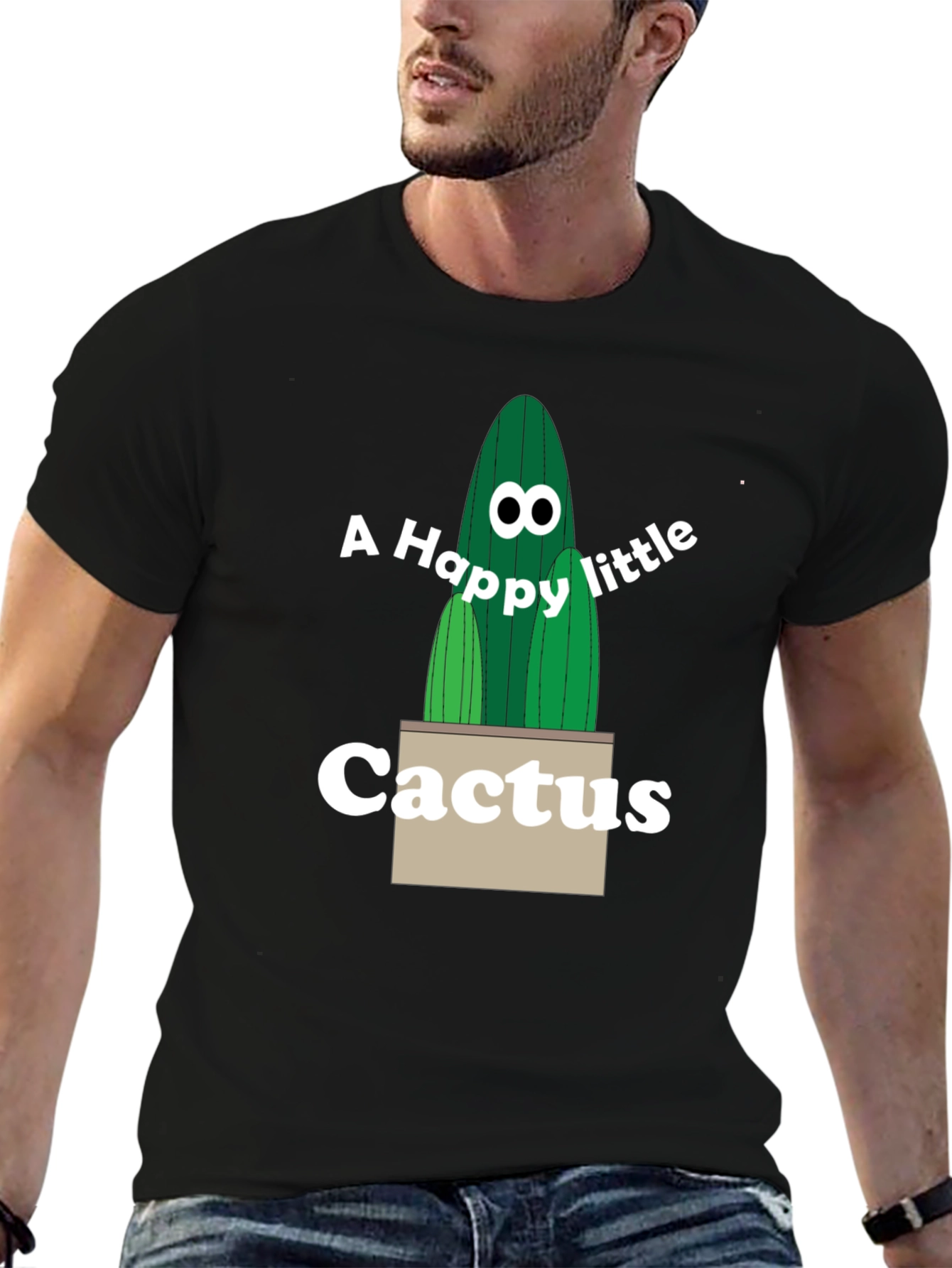 Happy Little Cactus Graphic Tee