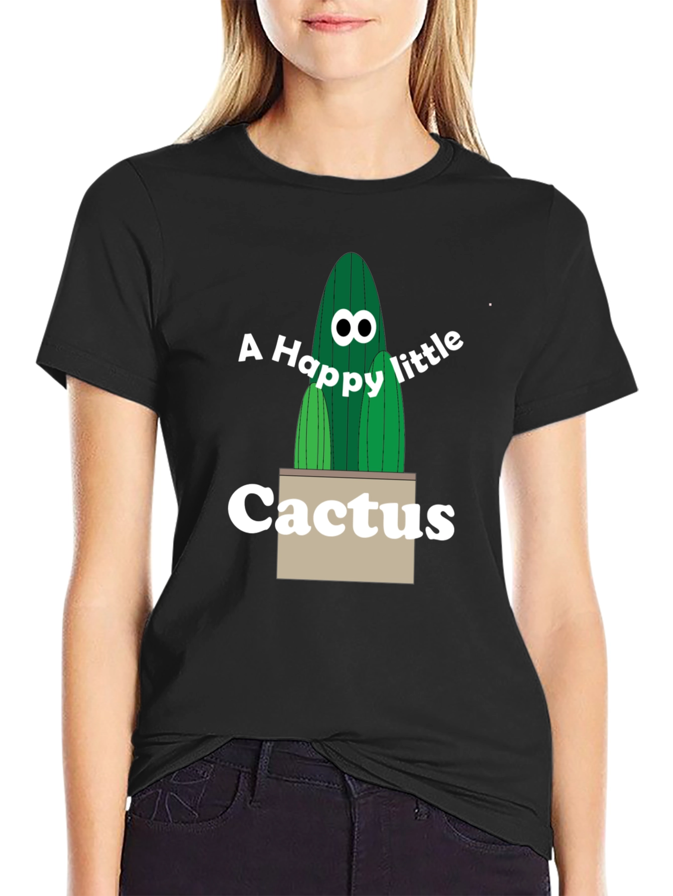 Happy Little Cactus Graphic Tee