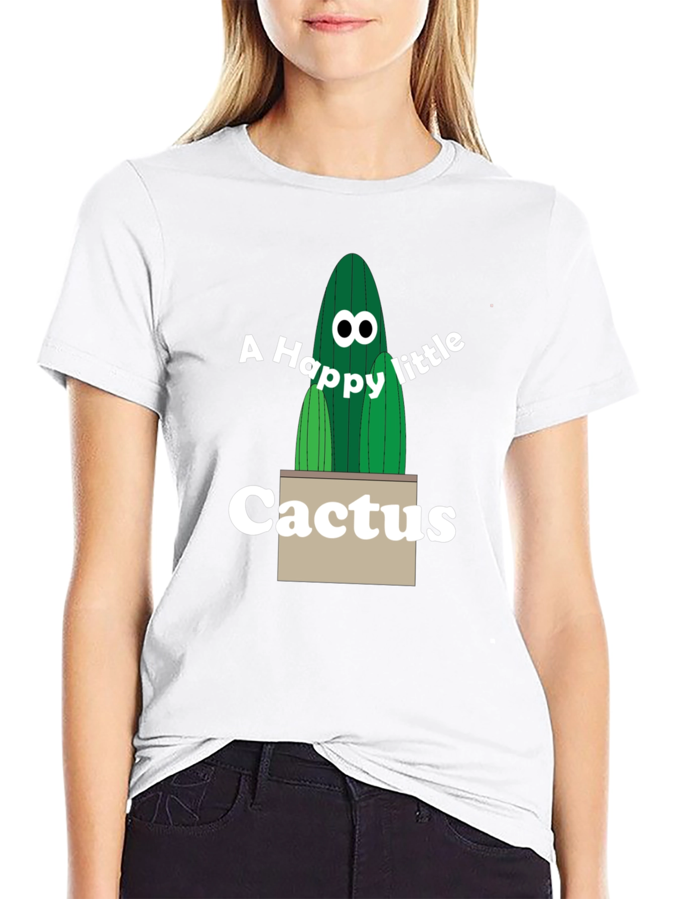 Happy Little Cactus Graphic Tee