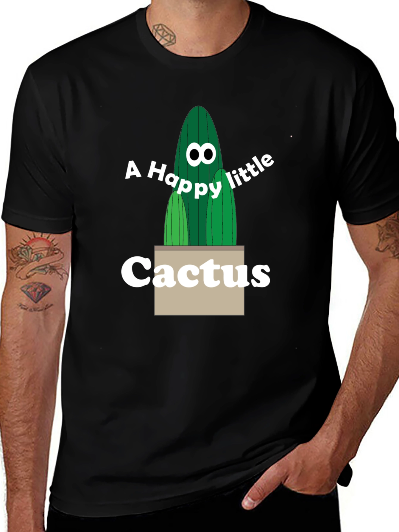 Happy Little Cactus Graphic Tee