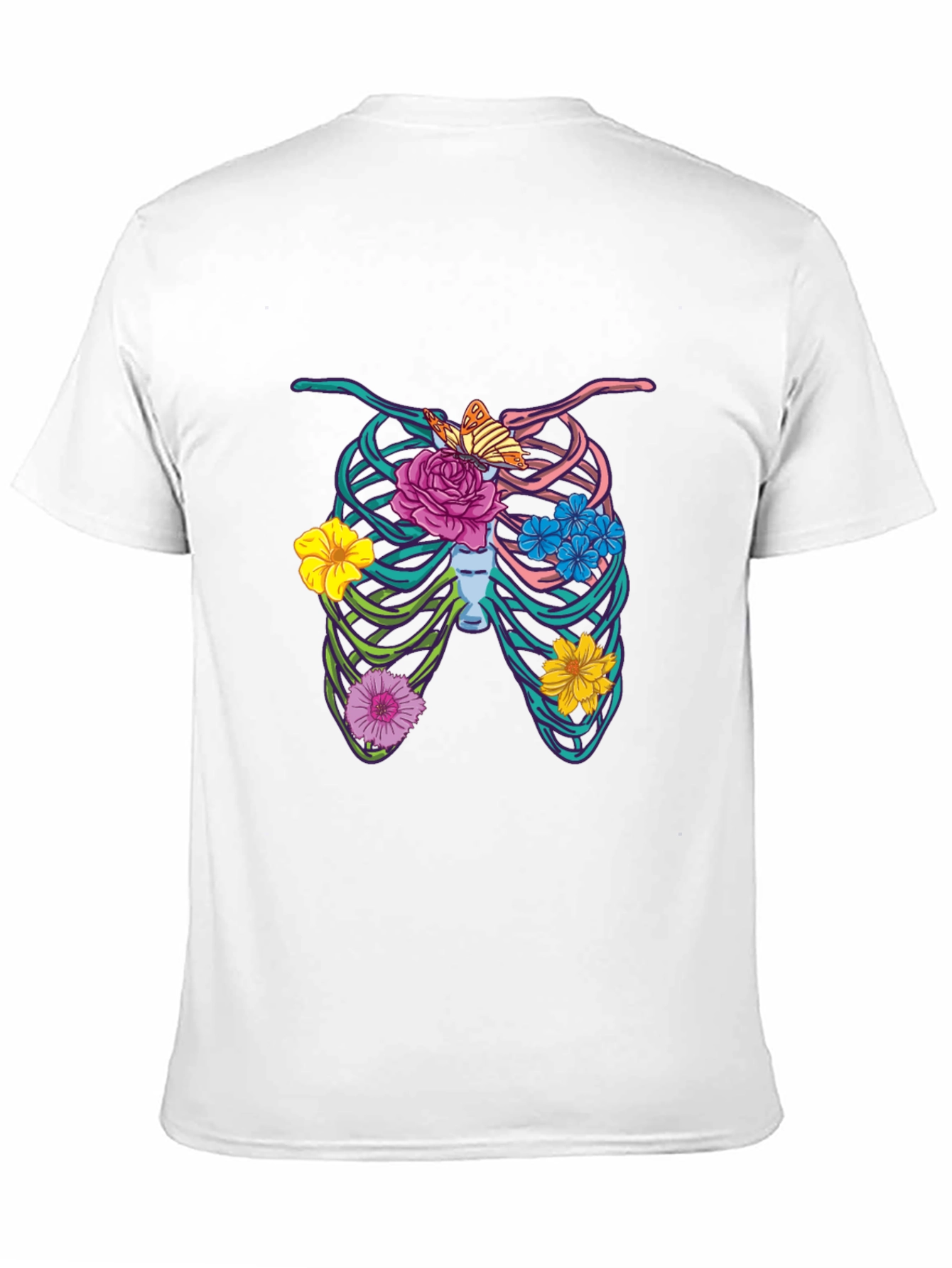 Floral Rib Cage Graphic Tee