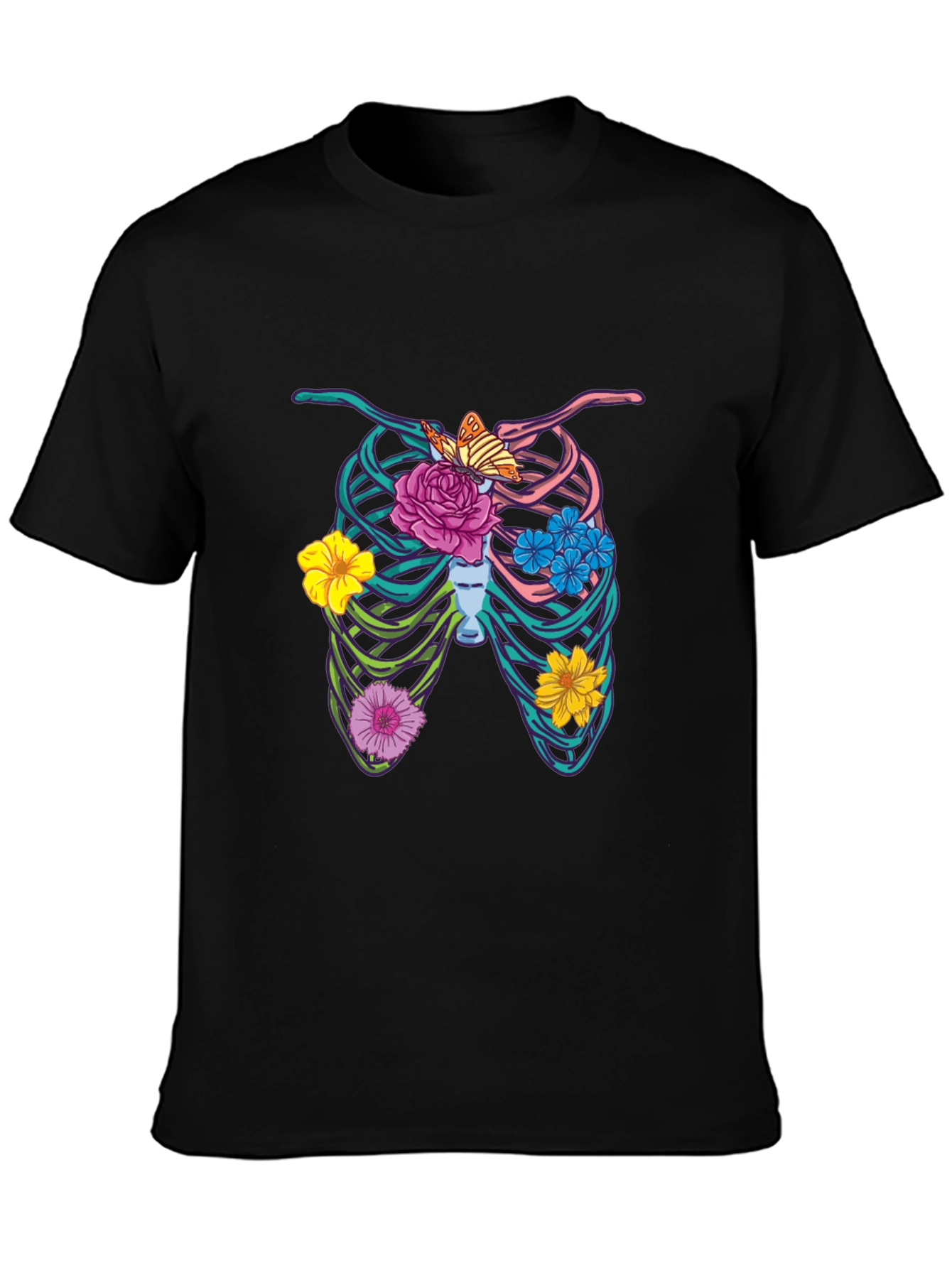 Floral Rib Cage Graphic Tee