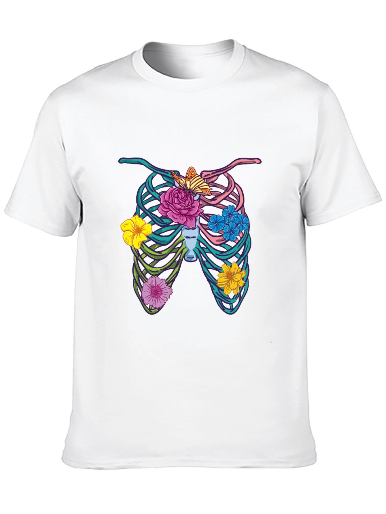 Floral Rib Cage Graphic Tee
