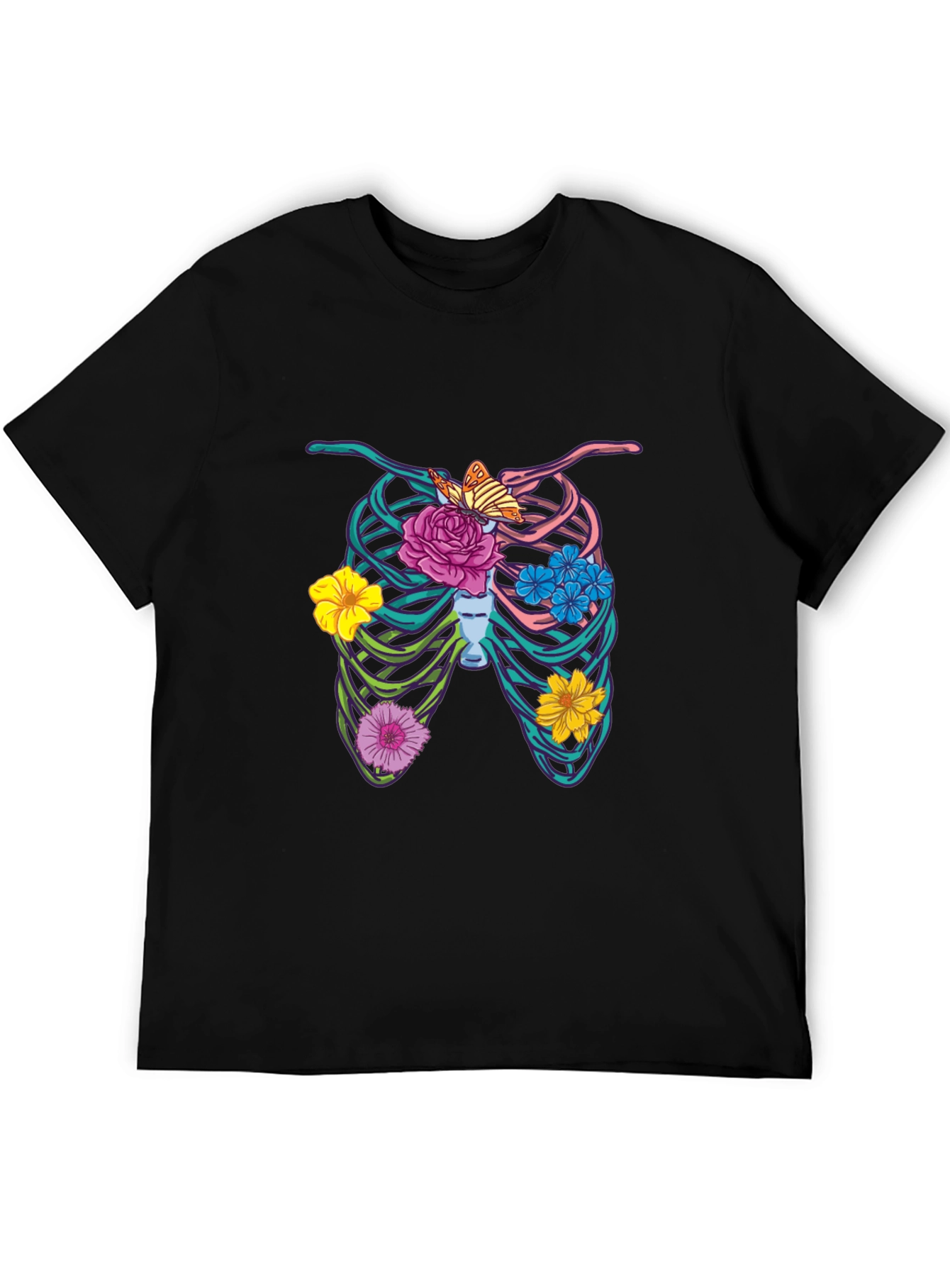 Floral Rib Cage Graphic Tee