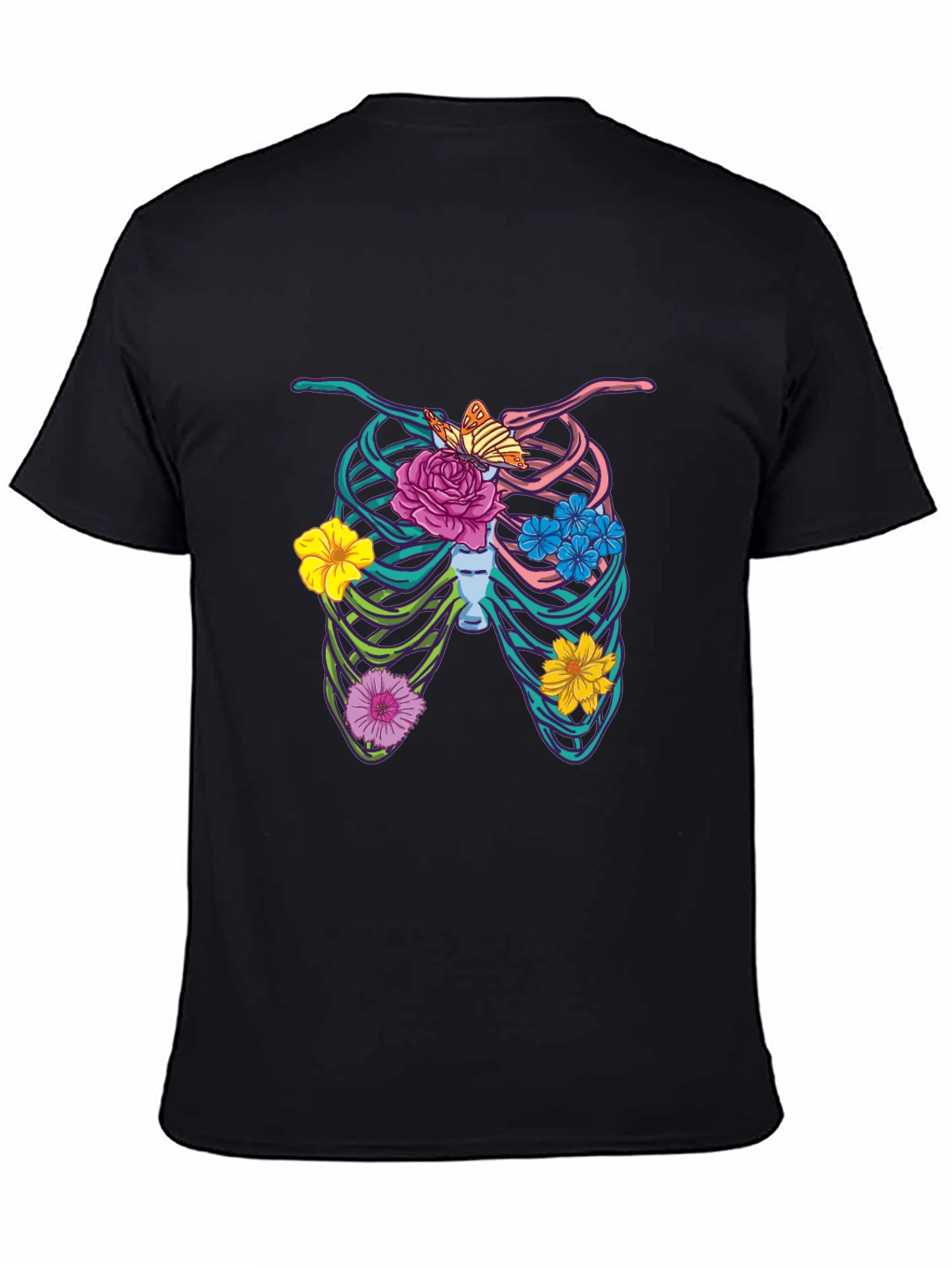 Floral Rib Cage Graphic Tee