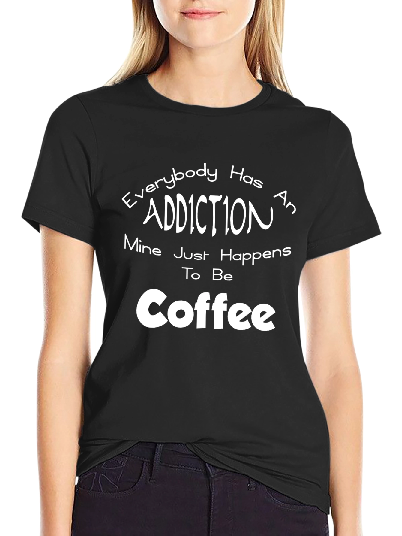 Coffee Addiction T-Shirt Funny Graphic Tee