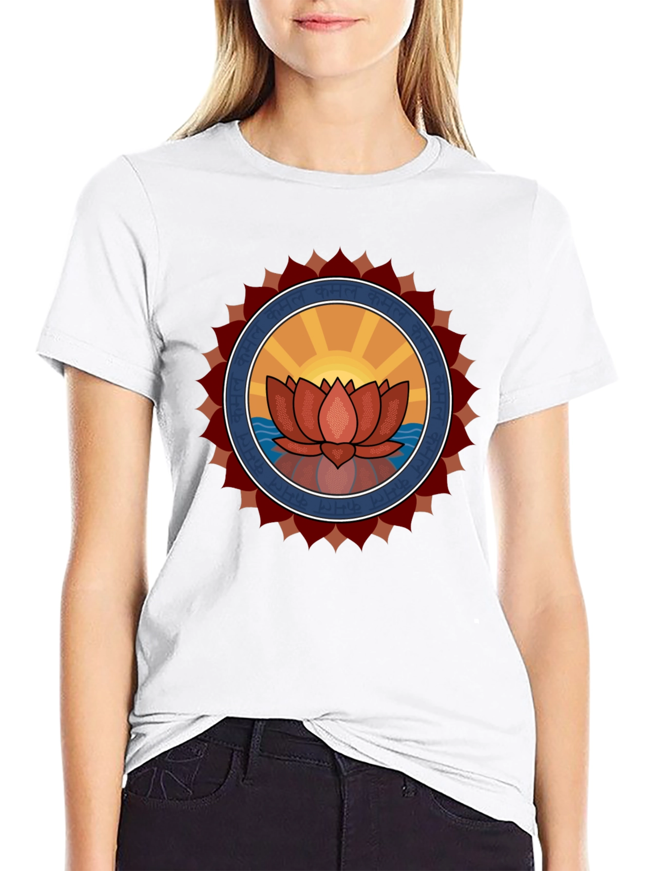 Lotus Mandala Graphic T-Shirt