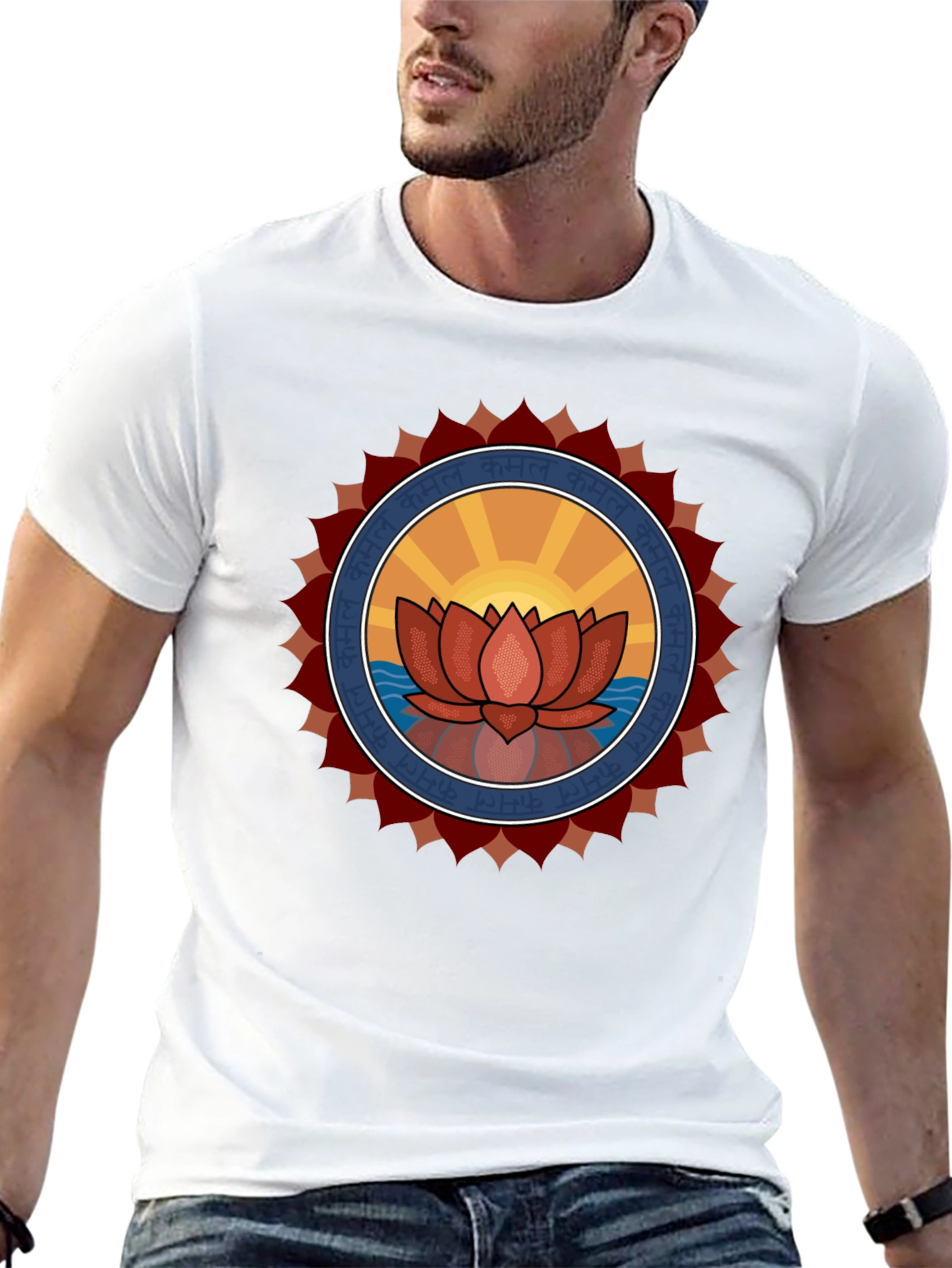 Lotus Mandala Graphic T-Shirt