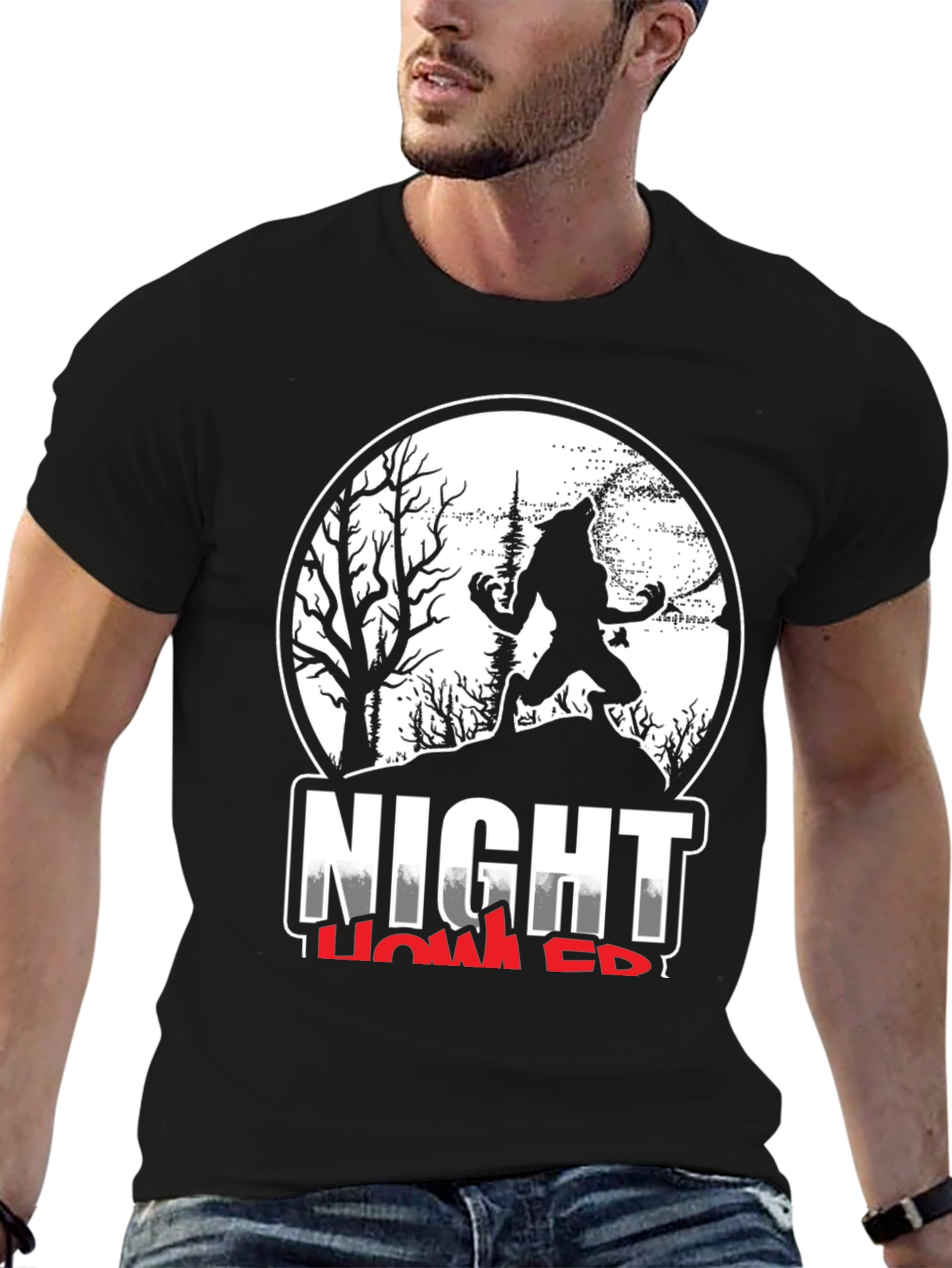 Night Howler T-Shirt - Werewolf Graphic Tee