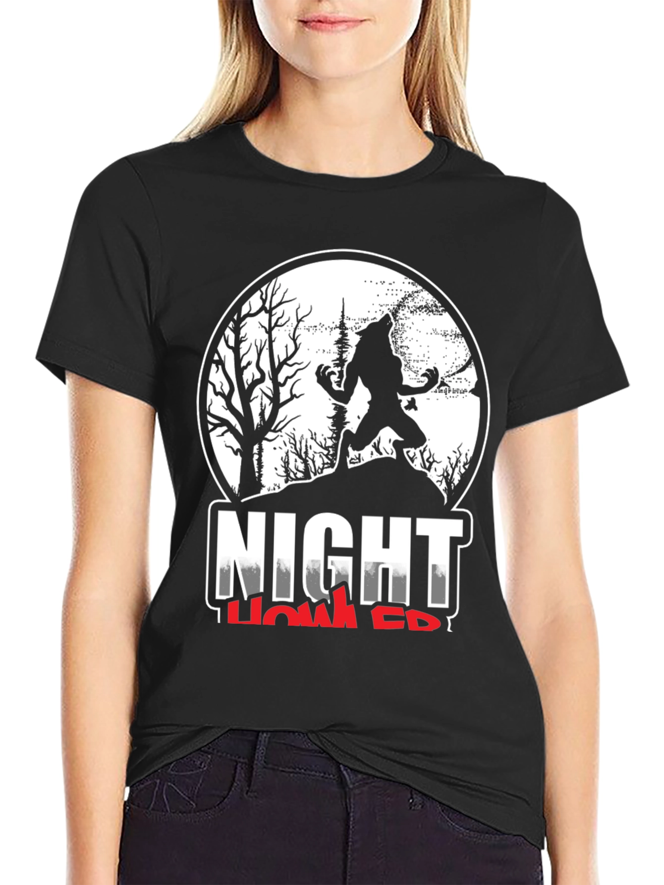 Night Howler T-Shirt - Werewolf Graphic Tee