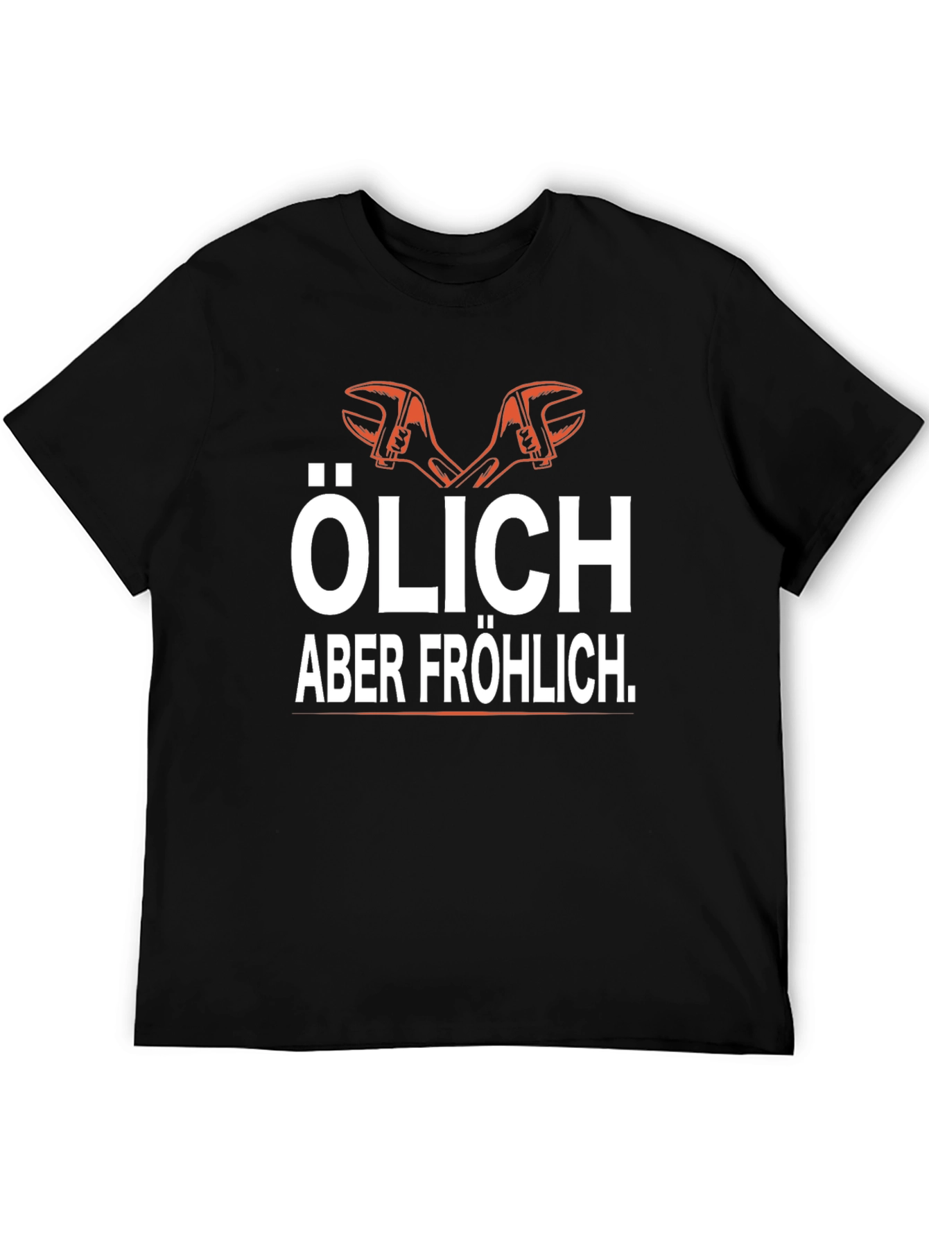 Olich Aber Frohlich Black Graphic T-Shirt