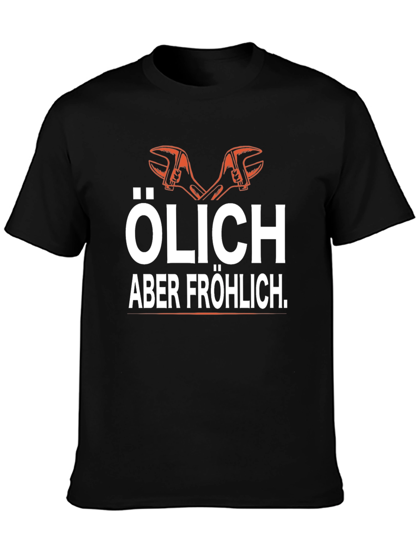 Olich Aber Frohlich Black Graphic T-Shirt
