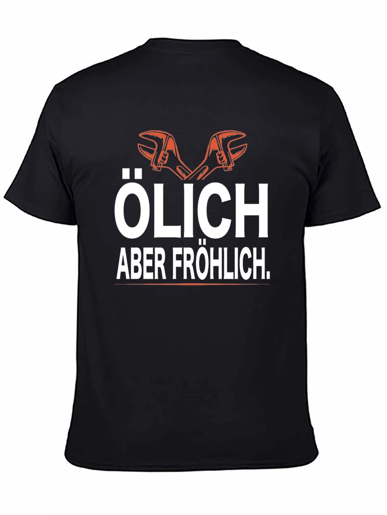 Olich Aber Frohlich Black Graphic T-Shirt