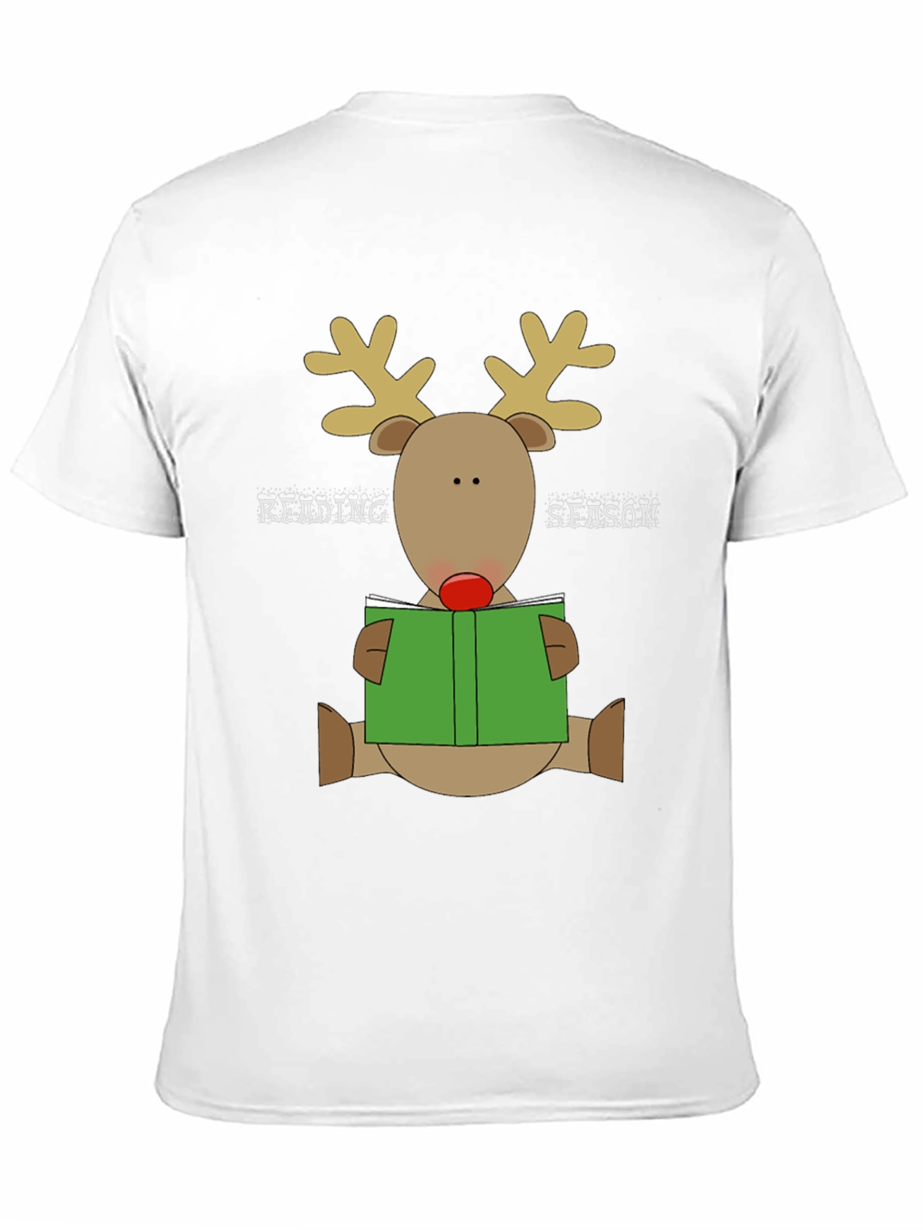 Reading Season Reindeer Graphic T-Shirt
