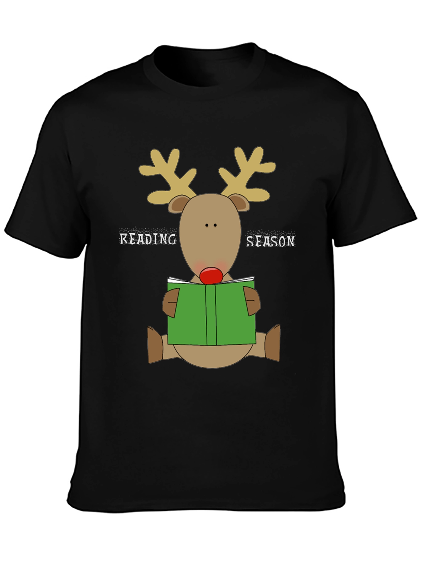 Reading Season Reindeer Graphic T-Shirt