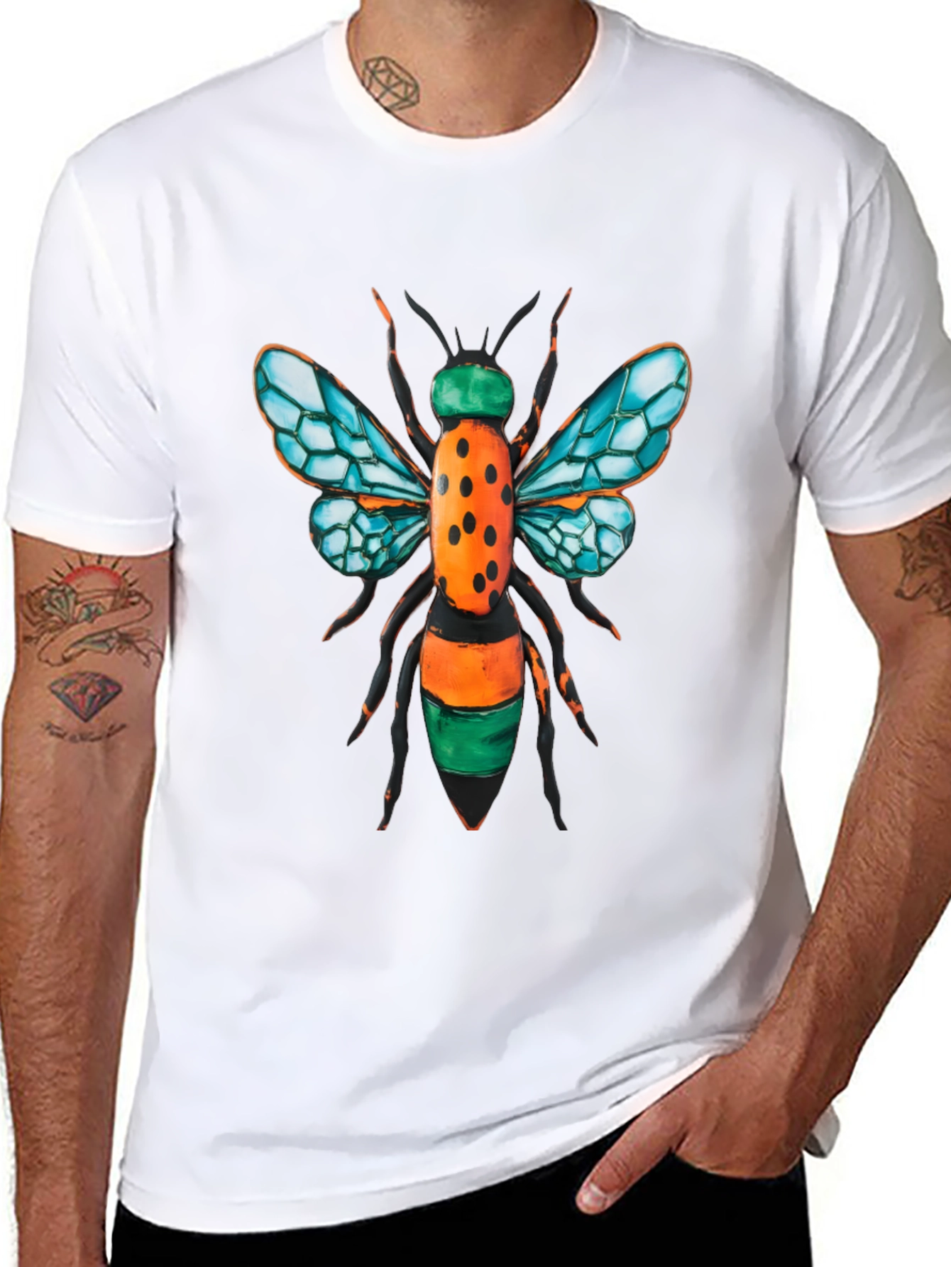 Cool Bee Graphic Black T-Shirt