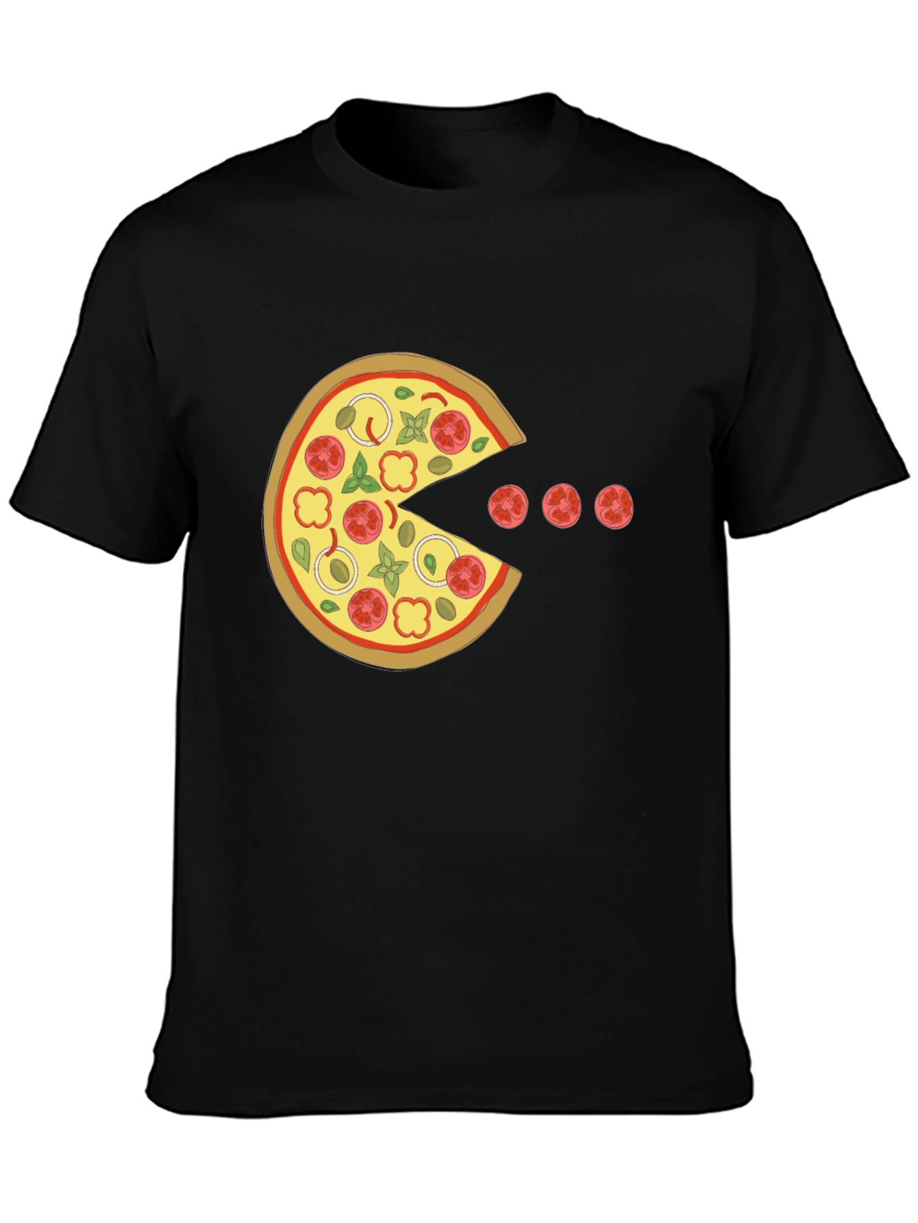 Pizza Pacman T-Shirt - Funny Foodie Tee
