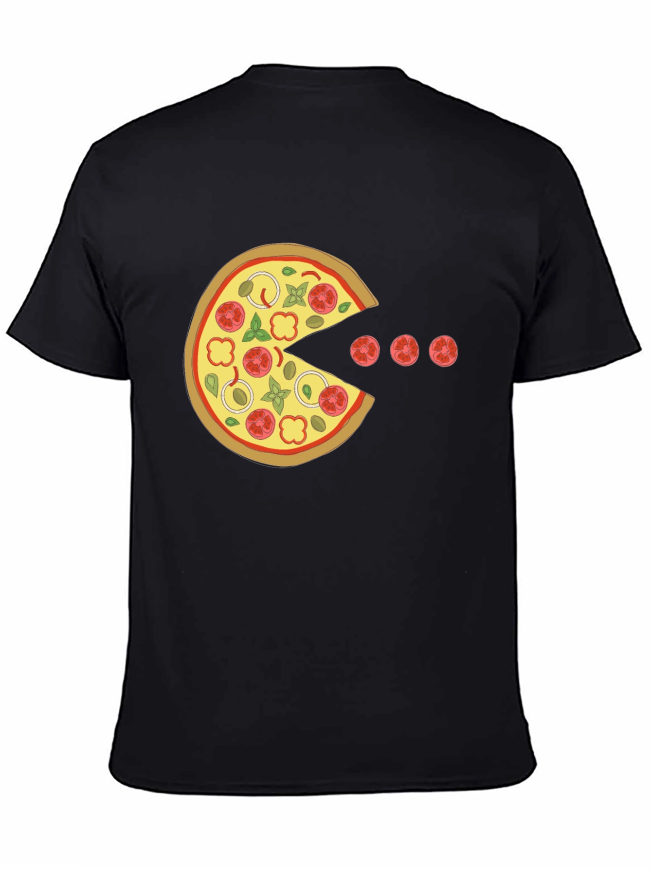 Pizza Pacman T-Shirt - Funny Foodie Tee