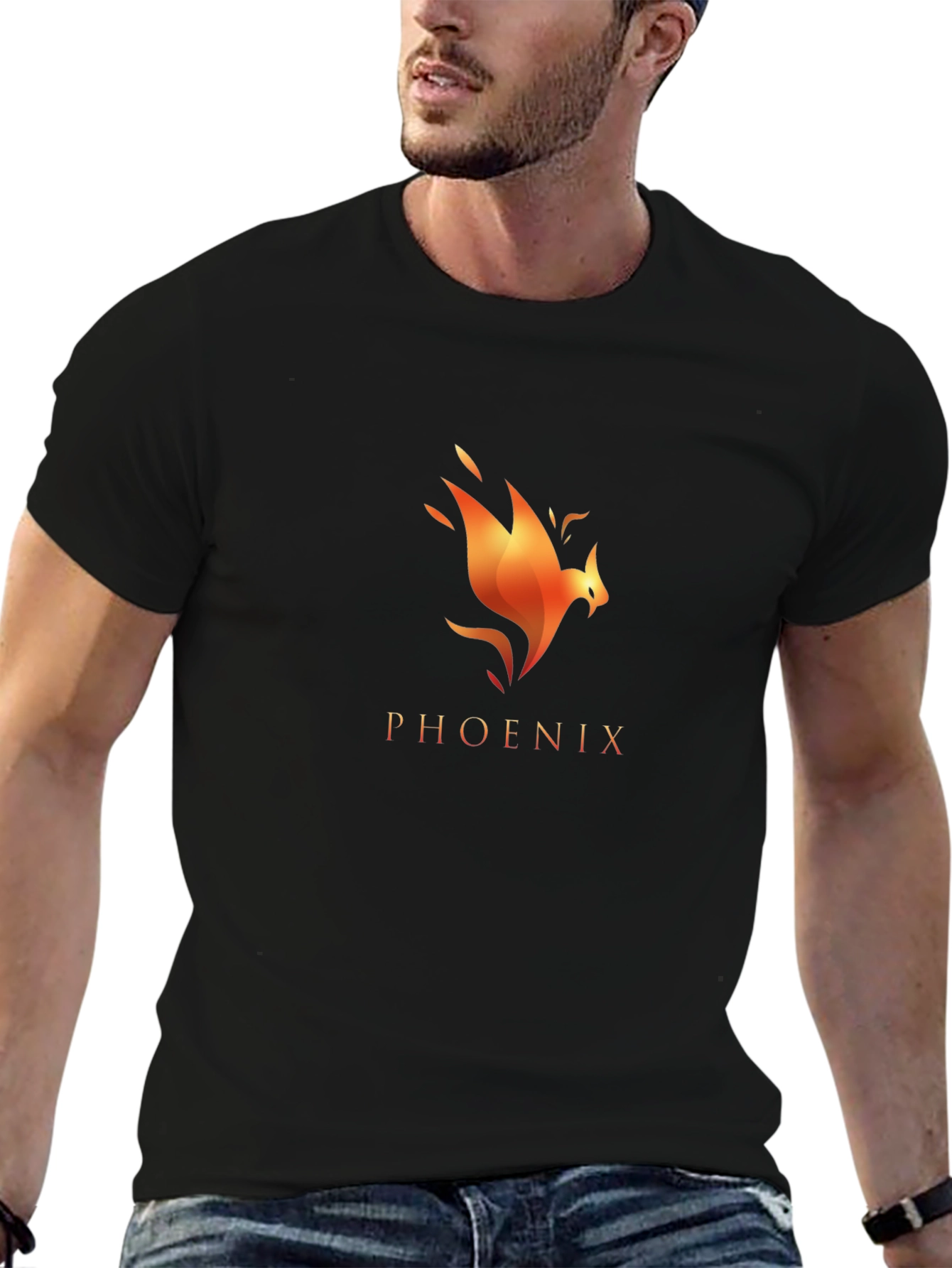Phoenix Graphic Tee - Mens Black T-Shirt
