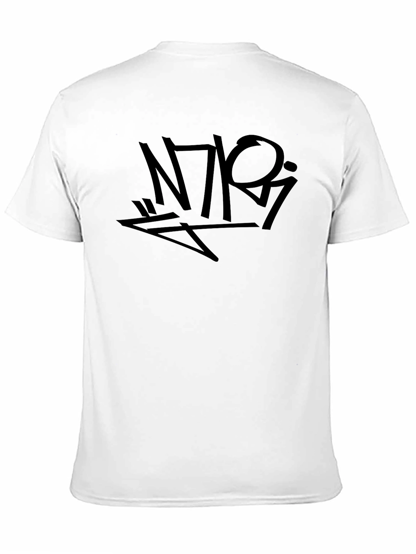 Urban Black Graphic Tee - Abstract Graffiti Style
