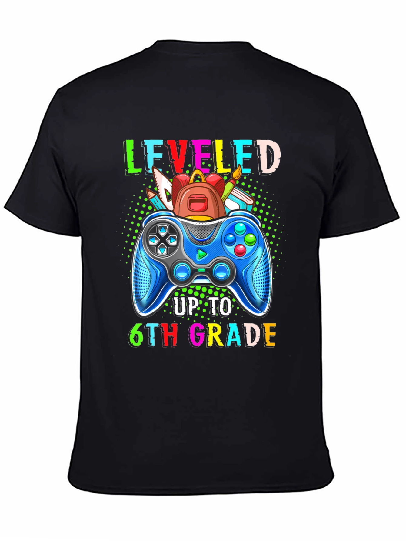 Leveled Up to 6th Grade Gaming T-Shirt