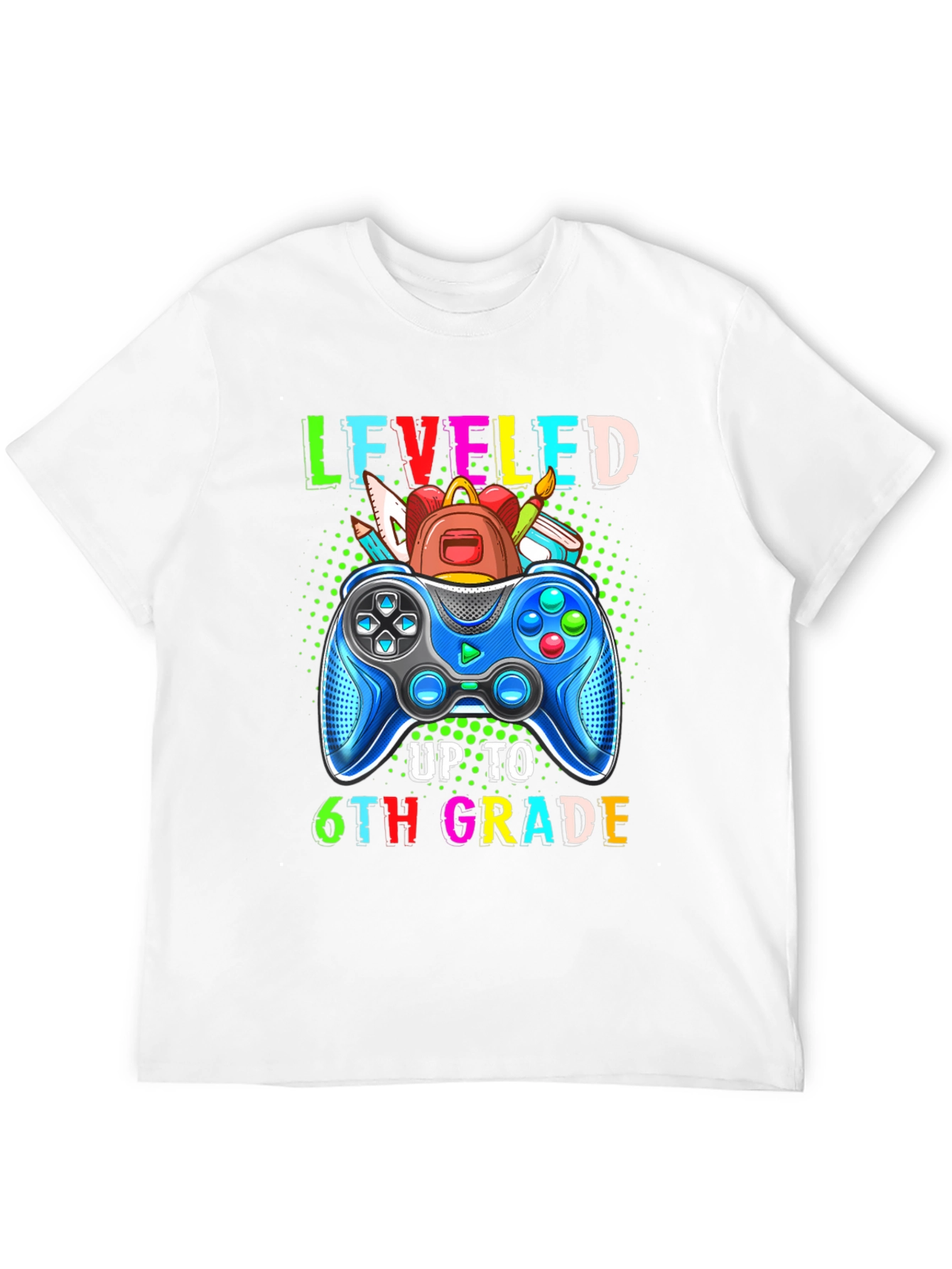 Leveled Up to 6th Grade Gaming T-Shirt