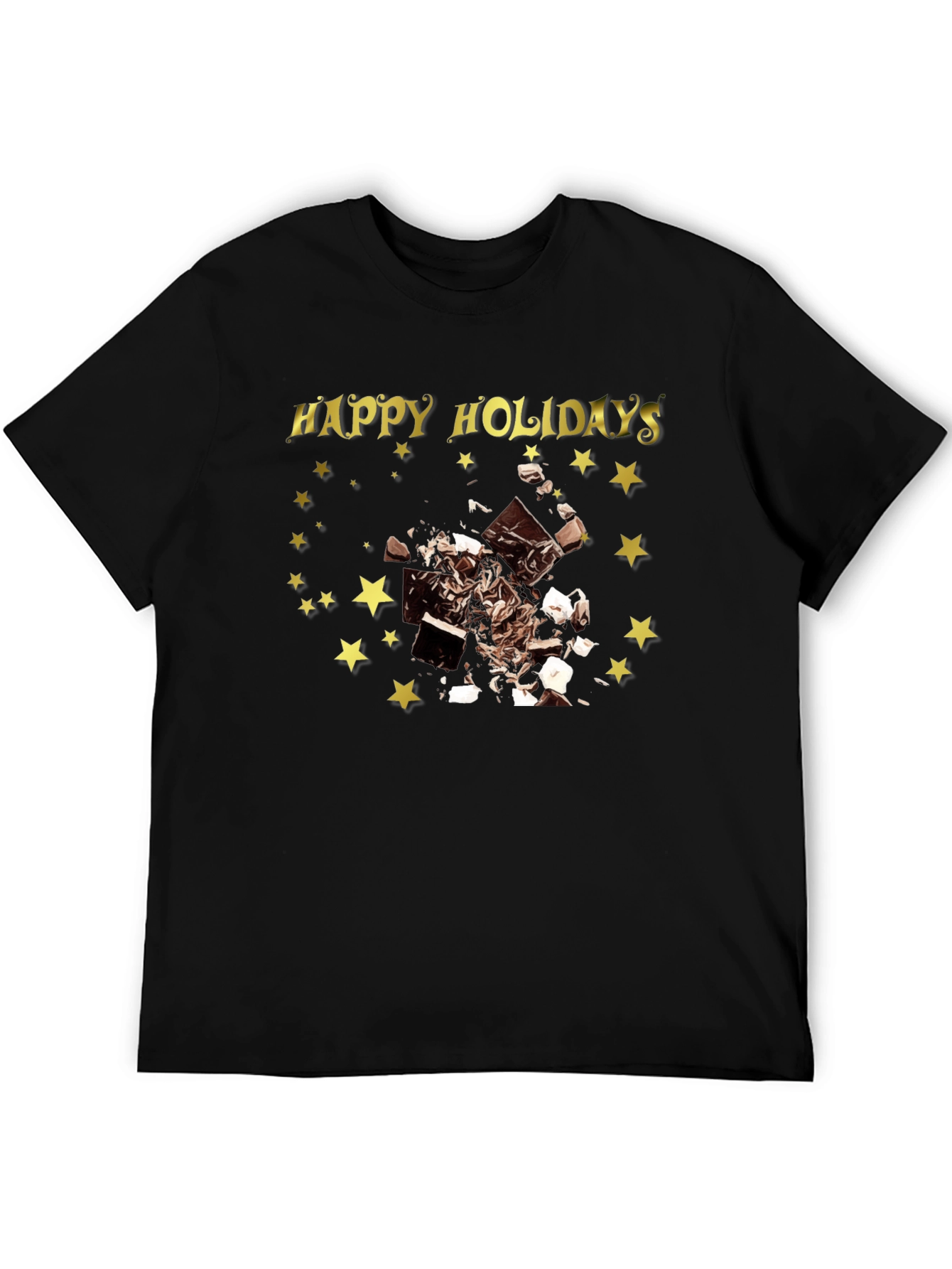 Happy Holidays Chocolate Star T-Shirt