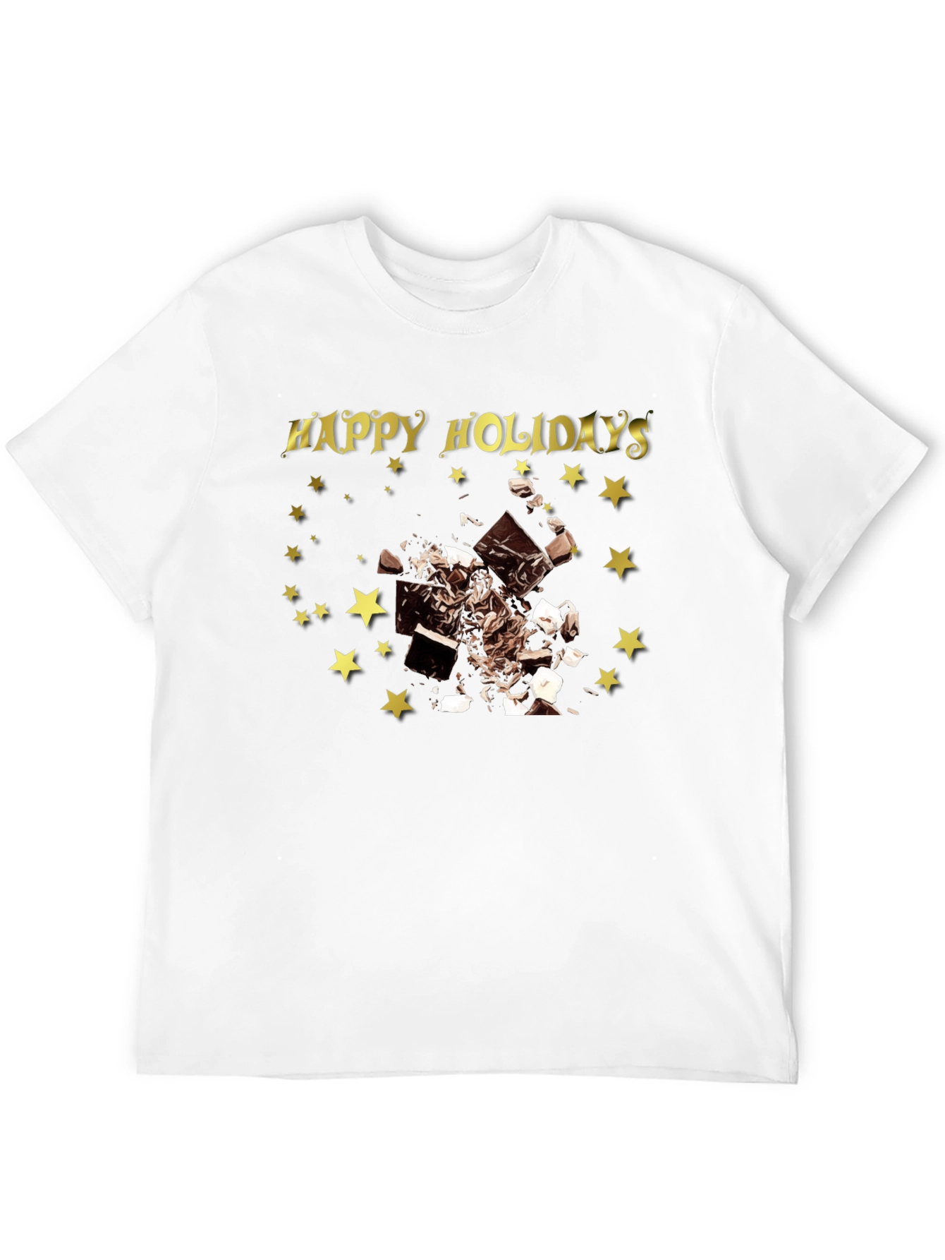 Happy Holidays Chocolate Star T-Shirt