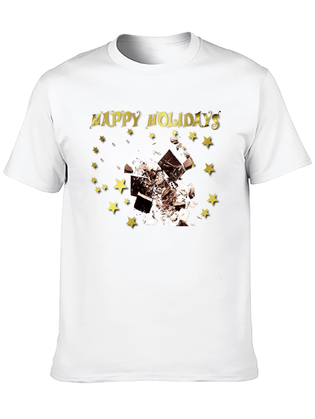 Happy Holidays Chocolate Star T-Shirt