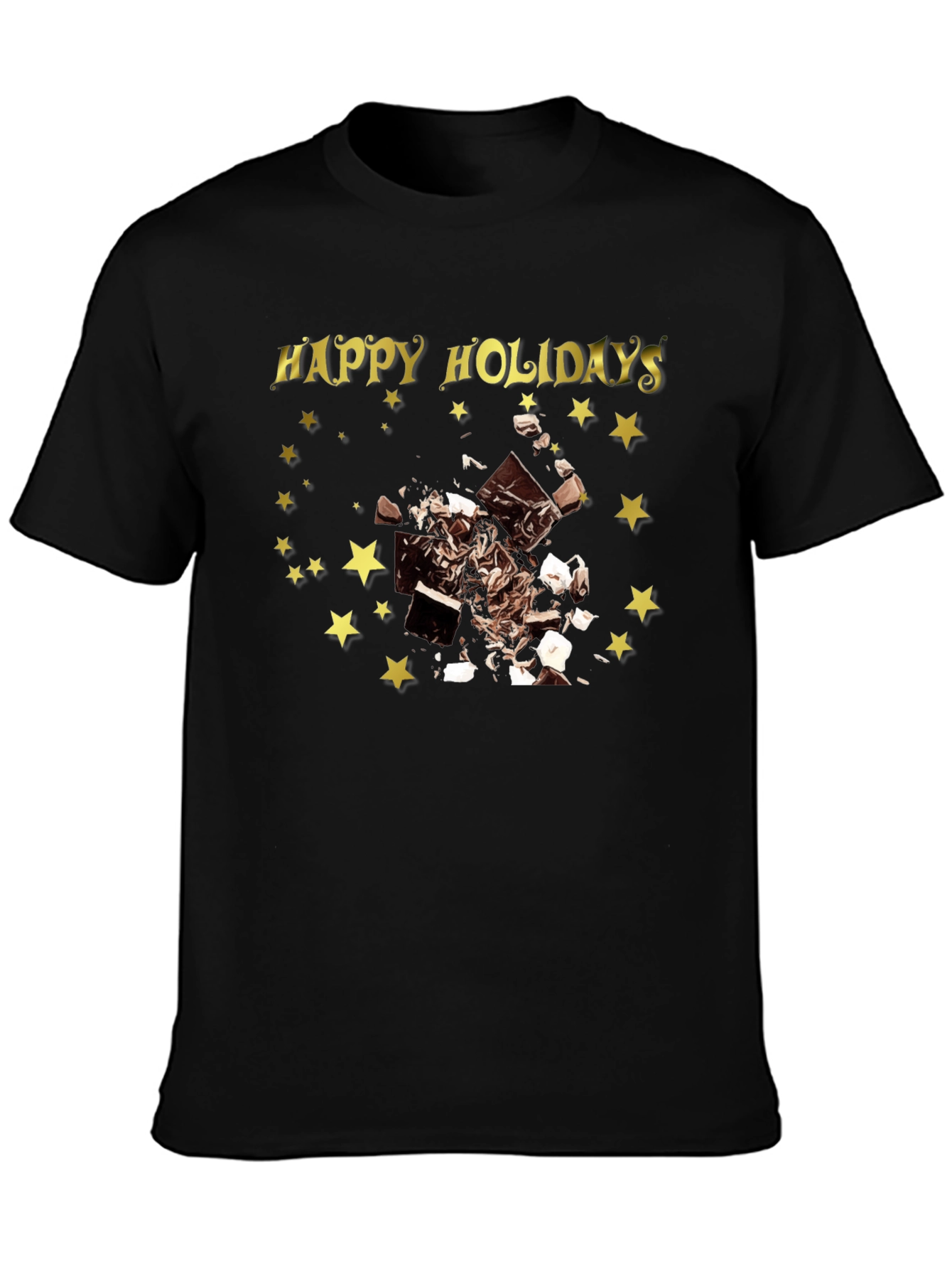 Happy Holidays Chocolate Star T-Shirt