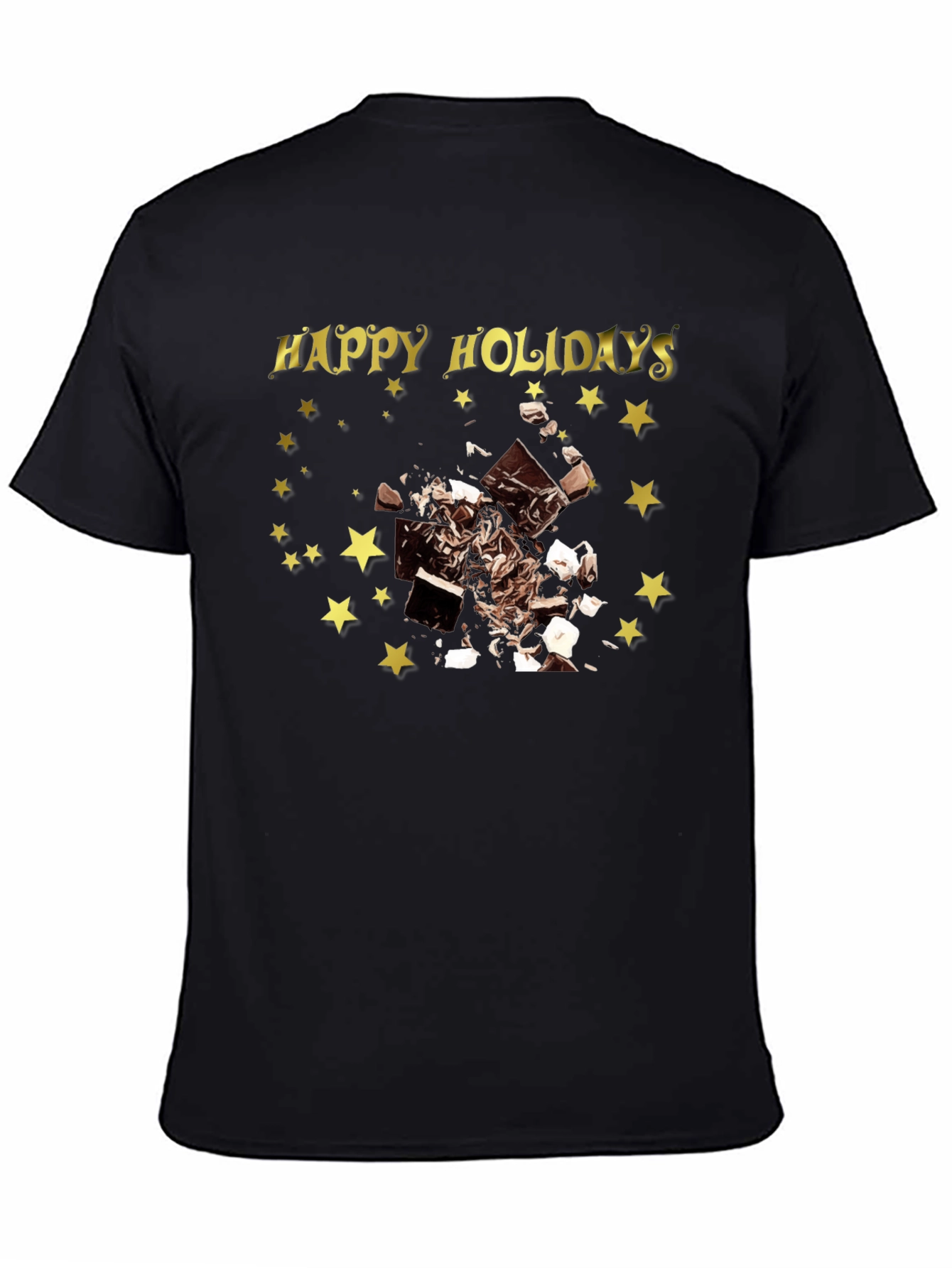 Happy Holidays Chocolate Star T-Shirt