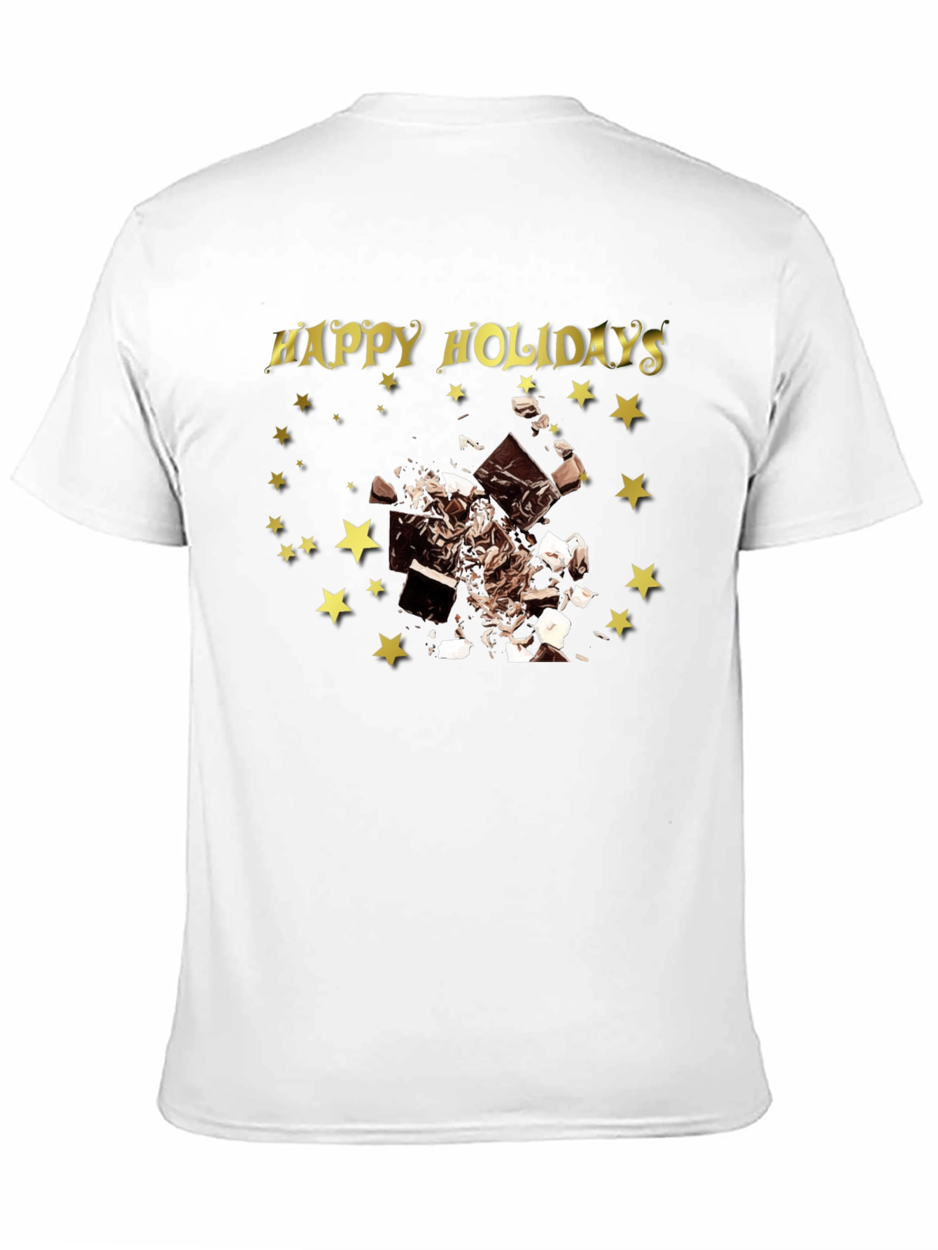 Happy Holidays Chocolate Star T-Shirt