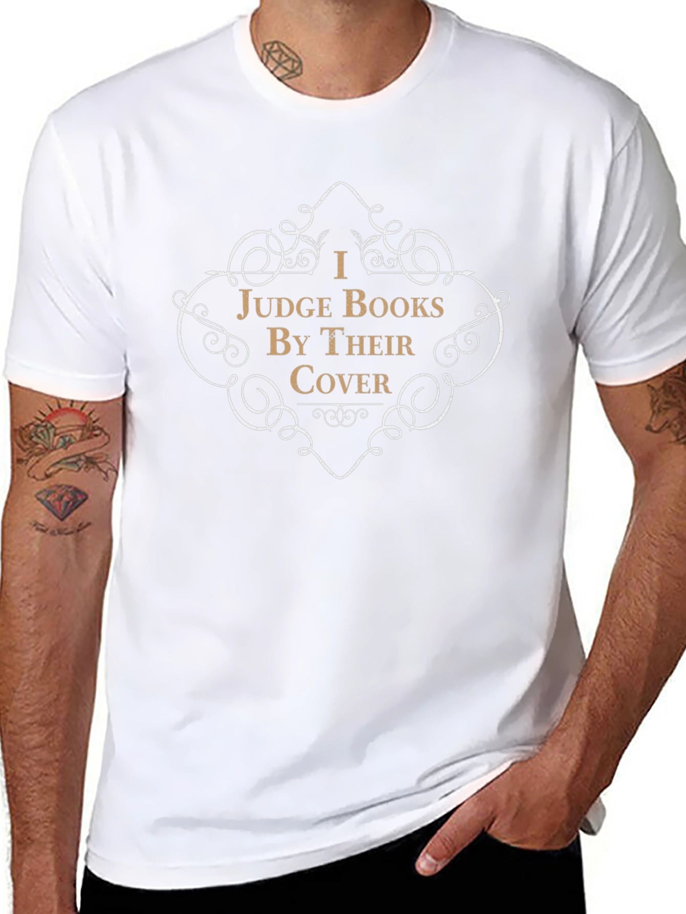 I Judge Books By Their Cover Graphic Tee