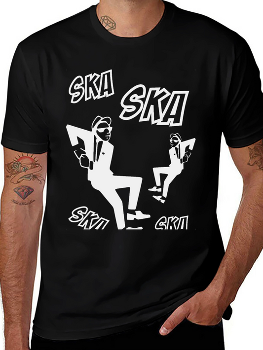 Ska Dancer Graphic T-Shirt - Black