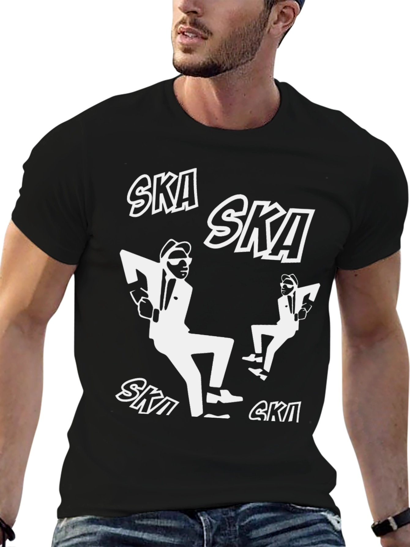 Ska Dancer Graphic T-Shirt - Black
