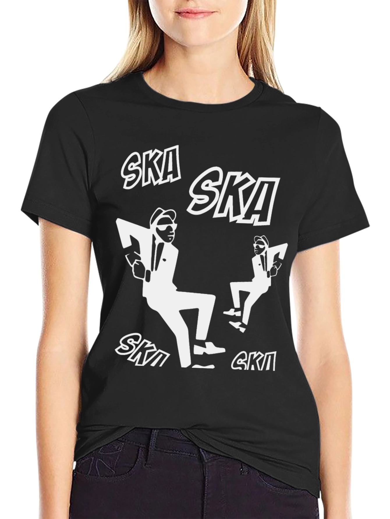 Ska Dancer Graphic T-Shirt - Black