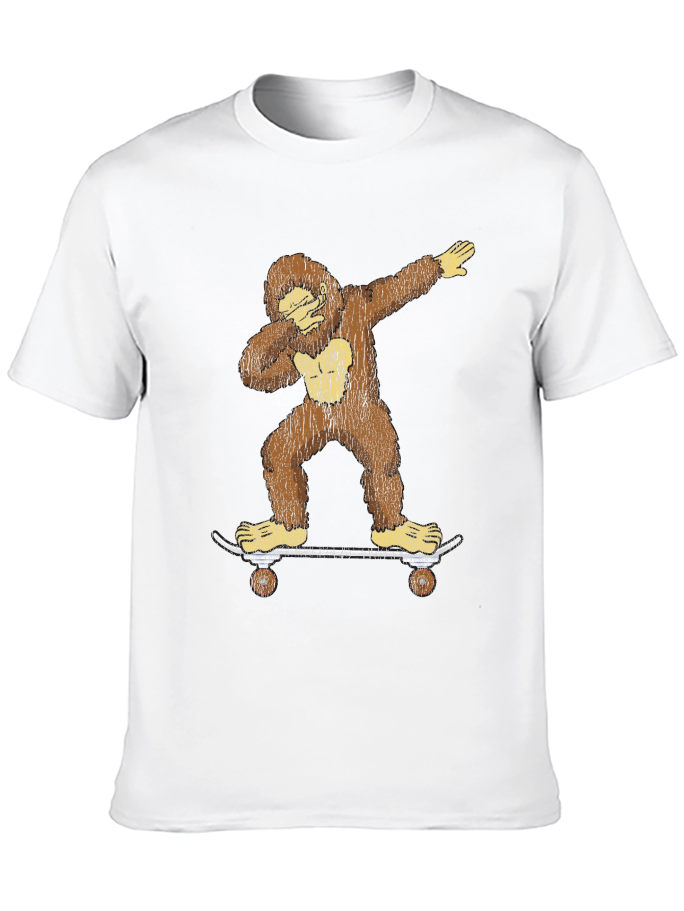 Bigfoot Skateboarder Dabbing Graphic Tee