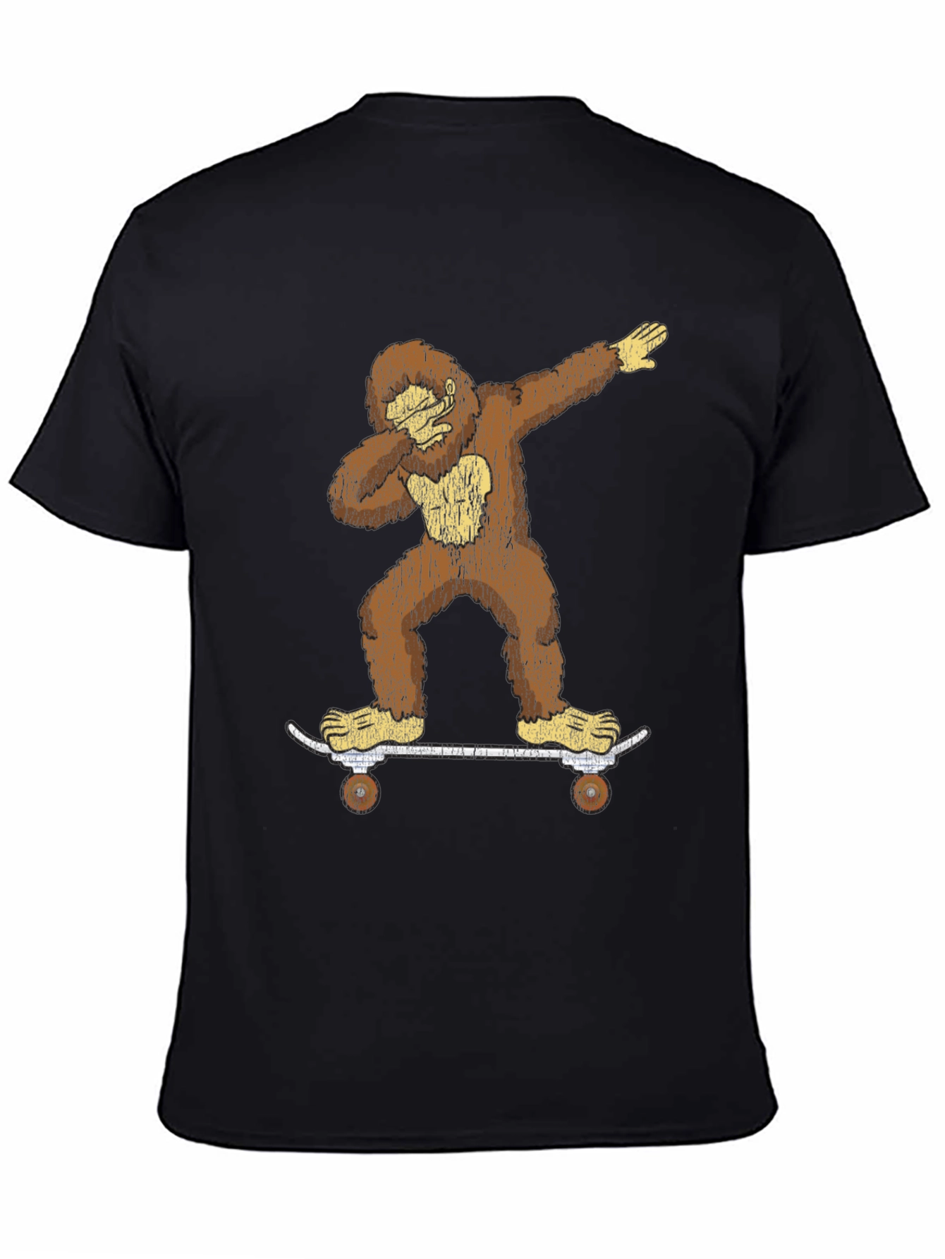 Bigfoot Skateboarder Dabbing Graphic Tee